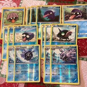 Pokemon TCG Shellder/Cloyster Bundle (15 Cards)